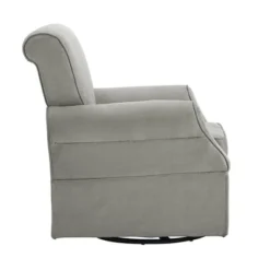 Baby Relax Emmie Swivel Glider & Ottoman Set - Gray Microfiber -Babyletto Store GUEST 00bd3bd4 381a 4a33 9992 a2637ad6f6c9
