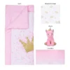 Sammy & Lou Tiara Princess Crib Bedding Set - 4pc