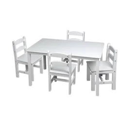 5pc Kids' Rectangle Table And Chair Set - Gift Mark -Babyletto Store GUEST 01f83242 16b7 45f7 af44 81f1b56bb030