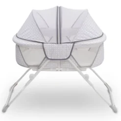 Delta Children EZ Fold Ultra Compact Travel Bassinet - Gray -Babyletto Store GUEST 0206b701 94f5 4198 a707 f3f8b23cc69d