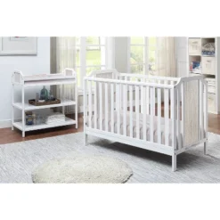 Suite Bebe Brees 3-in-1 Convertible Island Crib - White/Graystone -Babyletto Store GUEST 031dc40e d83d 4496 b749 1ca46c7153fc