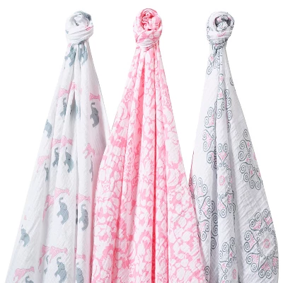 SwaddleDesigns Swaddle Blankets - 3 Pack 6 SwaddleDesigns Swaddle Blankets - 3 Pack - Image 6