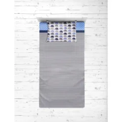 Bacati - Elephants Blue/Navy/Gray 4 Pc Toddler Bedding Set -Babyletto Store GUEST 05189e13 97dc 4344 9de8 906c844f6122