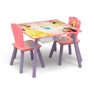 Delta Children Disney Princess Kids' Table And Chair Set With Storage (2 Chairs Included) - Greenguard Gold Certified - 3ct 5 Delta Children Disney Princess Kids' Table And Chair Set With Storage (2 Chairs Included) - Greenguard Gold Certified - 3ct - Image 5