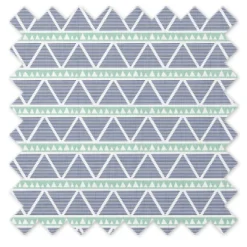 Bacati - Noah Large Triangles Mint Navy Muslin 3 Pc Toddler Bed Sheet Set -Babyletto Store GUEST 07fd8cce ee99 4e8c 864a f96bf586472b
