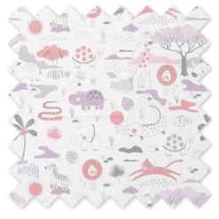Jungle Safari Girls Lilac/Coral 2 Pack Muslin Swaddling Blanket -Babyletto Store GUEST 0b7bce62 549e 4c45 9b08 ac3ed3bde9f4