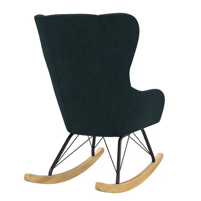 Novogratz Harper Wingback Rocker 4 Novogratz Harper Wingback Rocker - Image 4