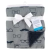 Hudson Baby Infant Boy Plush Mink Blanket, Gentleman, One Size