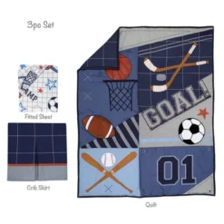 Lambs & Ivy Baby Sports 3-Piece Football/Basketball Baby Crib Bedding Set -Babyletto Store GUEST 131654ff f599 45bb ad1b 36160ebfd0c7