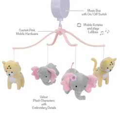 Bedtime Originals Musical Baby Crib - Rainbow Jungle Animal -Babyletto Store GUEST 136130f2 ad6b 4dac bb2e 9796d1395bb8