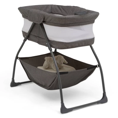 Delta Children TravelMate Compact Fold Bassinet - Gray Tweed 3 Delta Children TravelMate Compact Fold Bassinet - Gray Tweed - Image 3