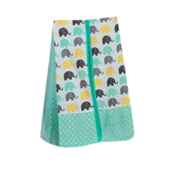 Bacati - Elephants Mint/Yellow/Gray 6 Pc Crib Bedding Set With Long Rail Guard Cover 12 Bacati - Elephants Mint/Yellow/Gray 6 Pc Crib Bedding Set With Long Rail Guard Cover -Babyletto Store GUEST 14f94bc9 1ecc 44cf 9e63 ea9ca94e3cb3
