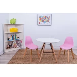 3pc Modern Kids' Round Table And Chair Set - Gift Mark 8 3pc Modern Kids' Round Table And Chair Set - Gift Mark -Babyletto Store GUEST 16f863ae af57 44ef 84cd cdf087215044