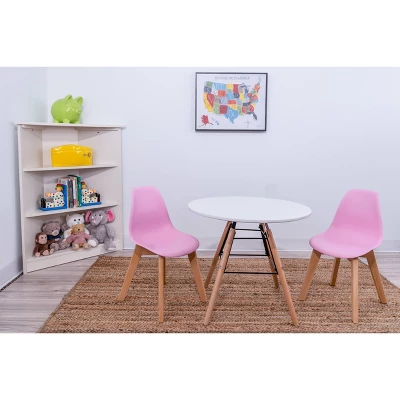 3pc Modern Kids' Round Table And Chair Set - Gift Mark 3 3pc Modern Kids' Round Table And Chair Set - Gift Mark - Image 3