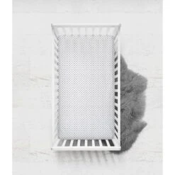 Bacati - Gray Arrows On White Backgroud 100 Percent Cotton Universal Baby US Standard Crib Or Toddler Bed Fitted Sheet -Babyletto Store GUEST 179806bf 3e11 4afe 8a86 12f1fbbd5116