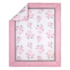 The Peanutshell Pink Floral Crib Bedding Set - 3pc