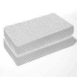 Bacati - Dots Stripes Black/White 10 Pc Crib Bedding Set With 2 Crib Fitted Sheets -Babyletto Store GUEST 181de2b2 2a5f 4f7b 92fa 684303542a03