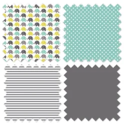 Bacati - Elephants Mint/Yellow/Gray 4 Pc Toddler Bedding Set -Babyletto Store GUEST 18716541 19f4 4ed9 868d 851f40fb2f5e 1