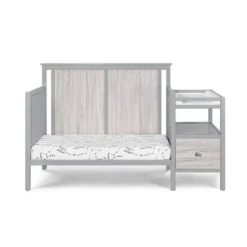 Suite Bebe Connelly 4-in-1 Convertible Crib And Changer Combo - Gray/Rockport Gray -Babyletto Store GUEST 19d9ed81 e6c9 4ff0 bc72 3c80d4d5ba1f