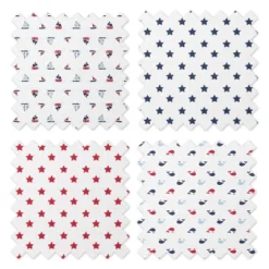 Bacati - Little Sailor Blue/Navy/Red Boys Muslin Swaddling Blankets Set Of 4 -Babyletto Store GUEST 1cd3f7bc c49a 4ca0 b59a 49a23b30d391