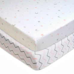 TL Care Printed 100% Cotton Knit Fitted Playard Sheet - 2pk -Babyletto Store GUEST 1ded136d 95e0 4982 9347 837476b6ff4c