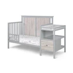 Suite Bebe Connelly 4-in-1 Convertible Crib And Changer Combo - Gray/Rockport Gray -Babyletto Store GUEST 1dfaf76b 66dc 4ca8 904c a0f0be6150d8