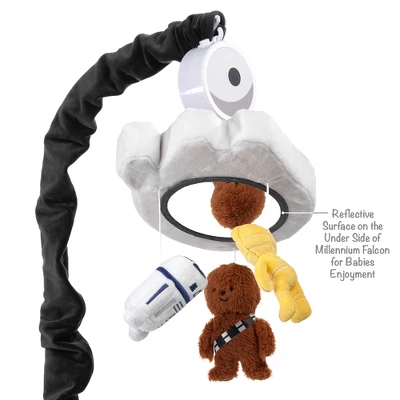 Lambs & Ivy Star Wars Signature Millennium Falcon Musical Baby Crib Mobile Toy 4 Lambs & Ivy Star Wars Signature Millennium Falcon Musical Baby Crib Mobile Toy - Image 4
