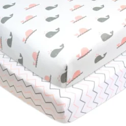 TL Care Printed 100% Cotton Knit Fitted Playard Sheet - 2pk -Babyletto Store GUEST 21560575 6b52 413e a9f0 1f041145ddd9