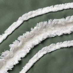 Sweet Jojo Designs Girl Baby Crib Bedding Set - Dark Green And Ivory Boho Fringe Collection 4pc -Babyletto Store GUEST 22deb396 a1b9 4b3d 90ed 1d6856bf9bee