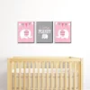 Big Dot Of Happiness Pink Elephant - Baby Girl Nursery Wall Art And Kids Room Decorations - Gift Ideas - 7.5 X 10 Inches - Set Of 3 Prints