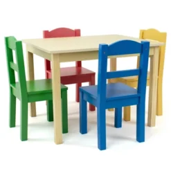 5pc Kids' Wood Table And Chair Set - Humble Crew -Babyletto Store GUEST 25402b54 531e 4ad7 b76e ee88cb41882d