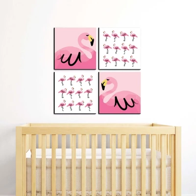 Big Dot Of Happiness Pink Flamingo - Tropical Summer Kids Room, Nursery Decor And Home Decor - 11 X 11 Inches Kids Wall Art - Set Of 4 Prints 1 Big Dot Of Happiness Pink Flamingo - Tropical Summer Kids Room, Nursery Decor And Home Decor - 11 X 11 Inches Kids Wall Art - Set Of 4 Prints