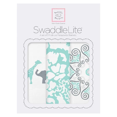 SwaddleDesigns Swaddle Blankets - 3 Pack 1 SwaddleDesigns Swaddle Blankets - 3 Pack