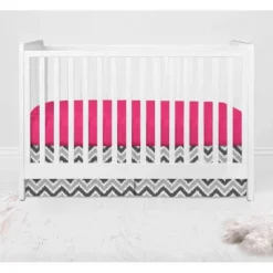 Bacati - Ikat Dots Leopard Pink Grey Girls 10 Pc Crib Set With 2 Crib Fitted Sheets 4 Muslin Swaddling Blankets -Babyletto Store GUEST 2a525706 a313 4c8e a18a 86bc62f8c9ff 1