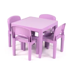 5pc Kids' Lightweight Plastic Table And Chair Set - Humble Crew -Babyletto Store GUEST 2be59cf3 827e 4200 912f d31c93d8a0a1