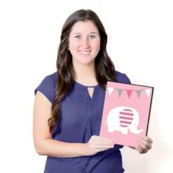 Big Dot Of Happiness Pink Elephant - Baby Girl Nursery Wall Art And Kids Room Decorations - Gift Ideas - 7.5 X 10 Inches - Set Of 3 Prints -Babyletto Store GUEST 2f64847b ae1f 49fc 8b31 fe01bc097270