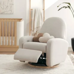 Babyletto Nami Electronic Recliner And Swivel Glider With USB Port And Light Wood Base -Babyletto Store GUEST 300c2e8b ad3c 4dc6 ba3b f80c3ed12931