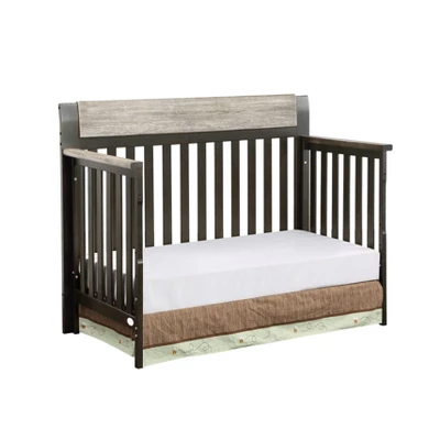 Suite Bebe Hayes 4-in-1 Convertible Crib - Coffee/Weathered Stone 5 Suite Bebe Hayes 4-in-1 Convertible Crib - Coffee/Weathered Stone - Image 5