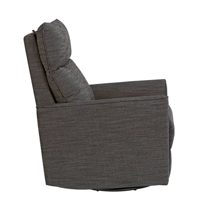 SECOND STORY HOME Soho Swivel Recliner Chair - Dark Gray 2 SECOND STORY HOME Soho Swivel Recliner Chair - Dark Gray - Image 2