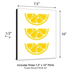 Big Dot Of Happiness So Fresh - Lemon - Citrus Lemonade Kitchen Wall Art, Nursery Decor And Restaurant Decorations - 7.5 X 10 Inches - Set Of 3 Prints -Babyletto Store GUEST 434a4e4a 60fc 49a8 8268 fb2bd9b969c7