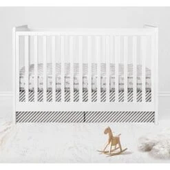 Bacati - Love Design/Print Gray/Silver 10 Pc Crib Bedding Set With 2 Crib Fitted Sheets -Babyletto Store GUEST 44418add 842b 487c 90cf 8fdebcd49ffc