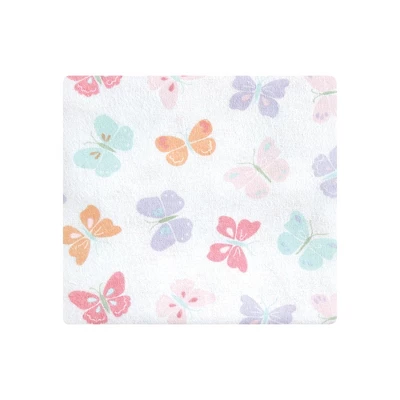 Hudson Baby Infant Girl Cotton Flannel Receiving Blankets Bundle, Pastel Butterfly, One Size 2 Hudson Baby Infant Girl Cotton Flannel Receiving Blankets Bundle, Pastel Butterfly, One Size - Image 2