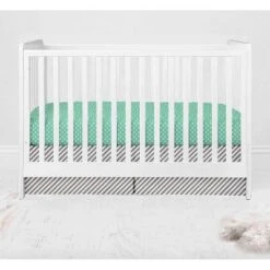 Bacati - Love Gray Mint 10 Pc Crib Bedding Set With 2 Crib Fitted Sheets -Babyletto Store GUEST 44b1b12f 72e7 489b 892d 1d58ba263547