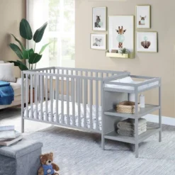 Suite Bebe Palmer 3-in-1 Convertible Island Crib And Changer Combo - Gray -Babyletto Store GUEST 4578f487 9d91 45cd a1b0 92641266d4cd