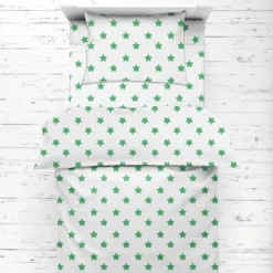 Bacati - Stars Green Muslin 4pc Toddler Bedding Set -Babyletto Store GUEST 46da70d3 010a 4900 9cb1 ec3d36fd7301