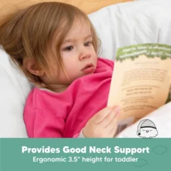 KeaBabies Jumbo Toddler Pillow With Pillowcase, 14X20 Soft Organic Toddler Pillows For Sleeping, Kids Travel Pillow (SoftWhite) -Babyletto Store GUEST 4c849218 6897 41f6 99db f160908dfaf7