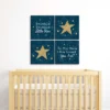Big Dot Of Happiness Twinkle Twinkle Little Star - Kids Room, Nursery & Home Decor - 11 X 11 Inches Nursery Wall Art - Set Of 4 Prints For Baby's Room