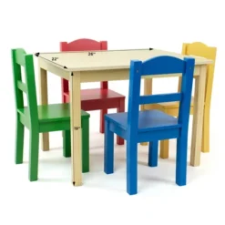 5pc Kids' Wood Table And Chair Set - Humble Crew -Babyletto Store GUEST 4f3c22a3 8410 41d5 8cb4 9e35ba953594