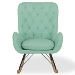 Baby Relax Zander Rocker Chair With Side Storage Pockets Teal