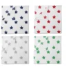 Bacati - Stars Boys Swaddling Muslin Blankets Of 4 (Navy,Green, Red,Gray)
